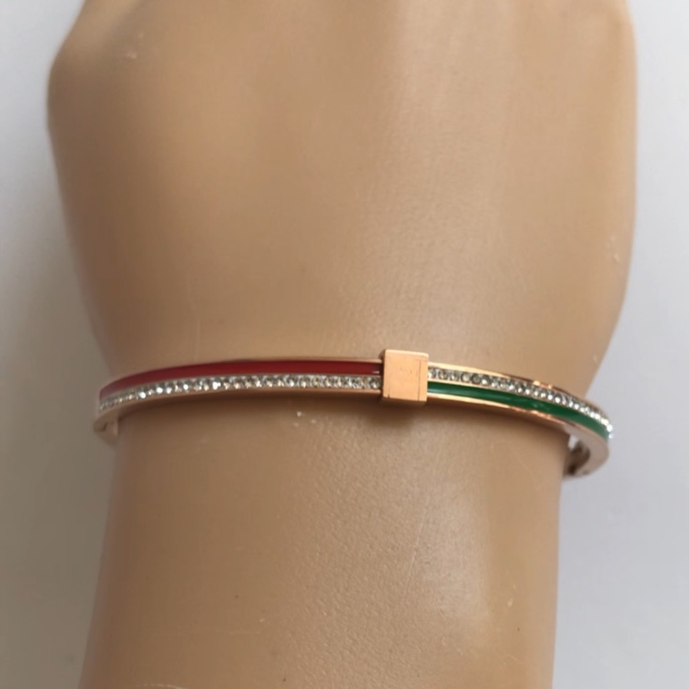 Titanium Steel Bracelet Bangle - Size: 17cm (6.69”)